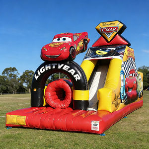 Castillo Inflable Comercial con Tobogán, Diseño de Autos, de PVC, para Fiestas Infantiles - Product Image 6