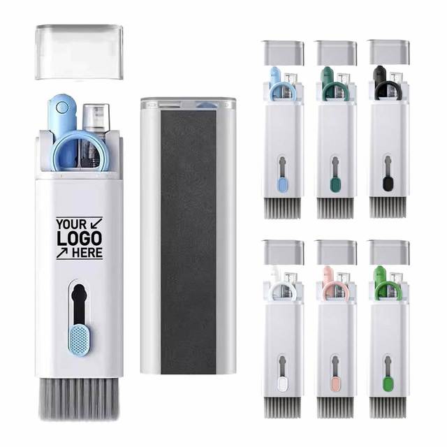 7 in 1 Portable Keyboard Mini Vacuum Cleaner Keyboard Cleaning Brush Kit for Earphone PC Monitor Electronics
