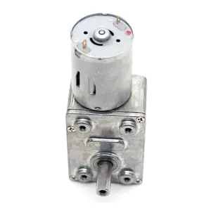supplier dc motor turbine worm with self-locking square 4632 right angle DC reduction motor JGY-370 6-230RPM dc motor gearbox