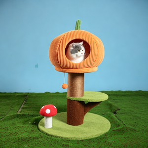 <span class=keywords><strong>Meilleur</strong></span> Arbre à Chat Traditionnel Vert Marron 60x60x93cm Meuble Multifonctionnel Premium pour Chats - Product Image 5