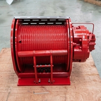 Treuil hydraulique multi-tonnes pour quai maritime, levage, accostage de navires, opérations offshore, équipement de machinerie robuste