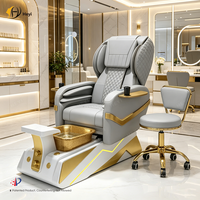 Fauteuil Pédicure Massage Luxe Moderne Professionnel pour Salon de Manucure et Spa