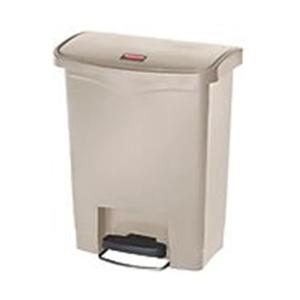 Cestino per Rifiuti a Pedale 30 L Beige con Apertura Frontale - Product Image 1