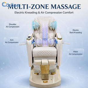 Fauteuil de pédicure moderne de luxe <span class=keywords><strong>avec</strong></span> dossier inclinable réglable et massage, <span class=keywords><strong>avec</strong></span> bassin pour les pieds, pour salon de beauté - Product Image 4