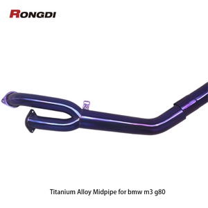 Tubo de Escape Central Individual de Fábrica para BMW M3 M4 G80 G82 S58 3.0T 2019-2024, Tubo de Escape de Aleación de Titanio de 3.5 Pulgadas - Product Image 2