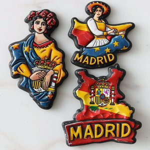 Imán de nevera de resina 3D <span class=keywords><strong>Madrid</strong></span> Popular de gran calidad personalizado e imán de nevera recuerdo turístico - Product Image 6
