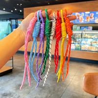 Cordon tressé coloré en nylon, porte-clés pour sac, cordon en paracorde noué, accessoires et composants de bijoux