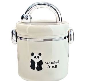 Boîte à lunch isotherme en acier inoxydable 304, compatible micro-ondes, pour le stockage des aliments, pour les employés de bureau, les étudiants, les enfants - Product Image 1
