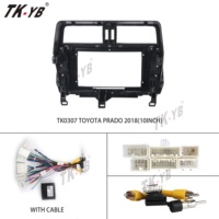 Cadre de radio de voiture TK de 10 pouces, accessoires de tableau de bord de voiture pour Toyota Prado, vente chaude