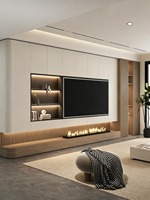 Lemari TV Huajia Premium Berbahan Aluminium Penuh dengan Pilihan Ukuran Sesuai Pesanan, Permukaan Tahan Air & Anti Karat, Minimalis