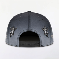 Nouvelles casquettes de style original noires avec strass et cristaux, broderie 3D, casquette ange flamme, casquettes de baseball à visière incurvée