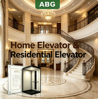 Ascenseur domestique ultra-compact avec boîtier d'alimentation intégré pour installation dans des espaces restreints de résidences privées