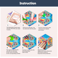 R-DP008 décor à la maison toile peintures mosaïque mur Art 5D bricolage Halloween sorcière diamant peinture Kit