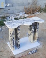 Table console en marbre naturel Calacatta Viola, design moderne YUSHI, ventes chaudes, pour la décoration intérieure de la maison et des hôtels