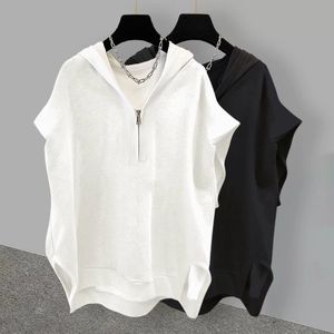 <span class=keywords><strong>Camiseta</strong></span> de <span class=keywords><strong>Mujer</strong></span> de Manga Corta, Estilo Retro, Informal y Versátil, con Capucha, Nueva Moda de Verano 2026, Venta al <span class=keywords><strong>Por</strong></span> Mayor de Boutique - Product Image 4