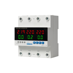 Kinee KNA-5 3 cực 3 giai đoạn 63A 80A 100A, 220V 380V DIN đường sắt có thể điều chỉnh trên dưới Điện áp va bảo vệ cho các thiết bị gia dụng - Product Image 3