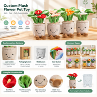 OEM Calla-Lilien-Plüschtier im Topf, individuelles Cartoon-Blumen-Stofftier, weiche Plüsch-Topf-Dekoration für Heimdekoration und Geschenk