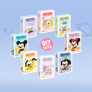 Ours en fraises, poupée de dessin animé, blocs de construction en plastique ABS, jouets éducatifs assemblés pour enfants, modèle W2106 - Product Image 5