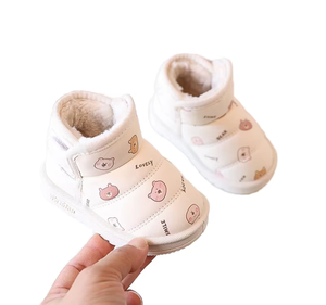 Bottes <span class=keywords><strong>de</strong></span> <span class=keywords><strong>neige</strong></span> en coton pour garçons et filles, dessin animé, hiver, dessus en tissu, chaudes, confortables, élégantes, semelle intermédiaire en EVA, doublure en coton - Product Image 6