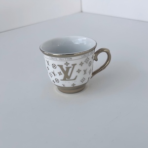 Ceramic Gold Foil Coffee Cup and Saucer Set Oven &amp; Microwave Safe Suitable for Household Daily <strong>Drinking</strong> &amp; Luxury Afternoon Tea - Product Image 2