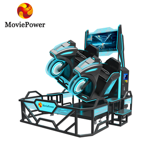 MoviePower Simulador de Realidad Virtual 9D VR, Parque de Atracciones de Realidad Virtual, 2 Asientos, Simulador de Vuelo 9D VR para Área de Juegos Interior - Product Image 1