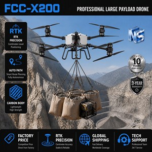 Drone de relevé industriel, charge utile de 200 kg, UAV de cartographie, portée de 30 km, altitude de 3000 m, patrouille urbaine, livraison de marchandises - Product Image 2