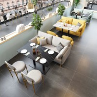 Ensemble de table et chaises de salle à manger modernes, canapés personnalisés pour la restauration, les cafés, les restaurants et les espaces de loisirs - Vente en gros usine