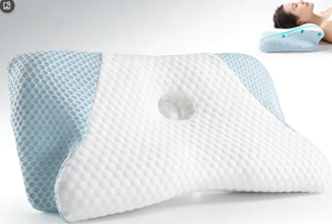 Almohada Cervical Ortopédica de Espuma Viscoelástica con Contorno para el Dolor de Cuello, Soporte Ergonómico para Dormir y Siesta, Funda Extraíble - Product Image 6