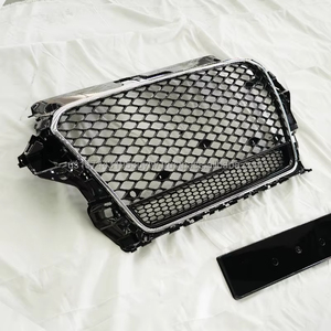 กระจังหน้ารถยนต์ PNB ABS รุ่นใหม่ สไตล์ RS3 สำหรับ Audi A3 8V S3 ปี 13-16 |   โครเมียมสีดำกรอบล่าง |   ประกอบด้วยอุปกรณ์เสริมตราสัญลักษณ์ |   3 เดือน - Product Image 2