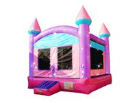 Structure de jeu gonflable scintillante Princesse avec piste d'obstacles, toboggan, jeux d'escalade et aire de jeux combinée pour extérieur
