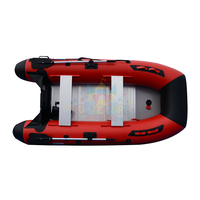 Bateau pneumatique gonflable personnalisé de grande taille en caoutchouc PVC avec moteur, plancher en aluminium, bateau de pêche gonflable de luxe pour la pêche