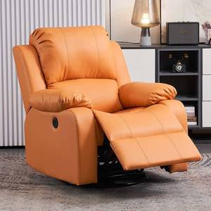 Sillón Reclinable de Cuero PU, Moderno y Lujoso, Giratorio, Reclinable, para Cine en Casa, Sofá Individual para Sala de Estar - Product Image 6