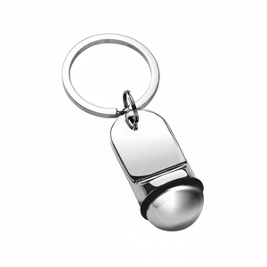 Porte-clés métallique personnalisé, mousqueton d'hôtel tendance avec impression offset et UV, fabriqué en laiton et acier inoxydable, sans boîte - Product Image 2
