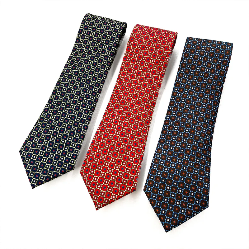 TONIVANI-62-8 Red Dots Mens Ties Wedding New Designs Neckties Printed