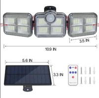 Lampe solaire LED à capteur de lumière, étanche IP65, pour extérieur et jardin, fournie directement par l'usine chinoise