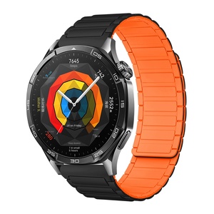 Cho GT3 cho GT5/6 Dây đeo đồng hồ cho watch45 bọc thép i-bead thoáng khí sang trọng thép không gỉ Clasp Silicone - Product Image 5