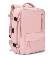 Tas Ransel Laptop Anti Air Kapasitas Besar Grosir dengan Port USB, Logo Custom OEM, untuk Sekolah, Penggunaan Sehari-hari, Wanita