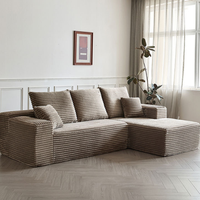 Ensemble de meubles de salon moderne, canapé en forme de L, emballage en boîte, canapé sectionnel pour salon