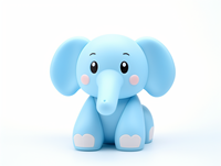 Figurine Éléphant en PVC Personnalisable Personnalisée en Plastique Vinyle Éléphant Tirelire Tirelire Statue