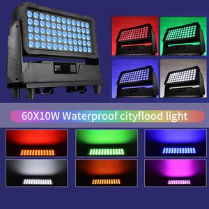 Proyectores LED para Exteriores, Resistentes al Agua, DMX, RGBW, IP65, 60x10w, Iluminación Urbana - Product Image 5