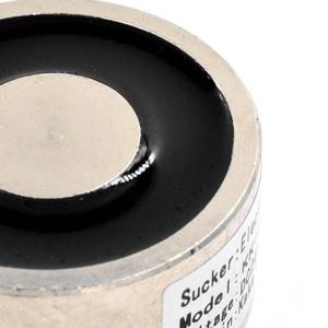 Aisitlink DC 24V 250N 55LB/25 kgprs hisap bulat Magnet listrik Solenoid mengangkat silinder elektromagnet 40x20mm - Product Image 3