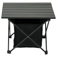 Table d'appoint de camping pliable compacte ultra-légère en aluminium à plateau roulant, moderne, portable, pour l'extérieur, charge 30 kg, vente en gros