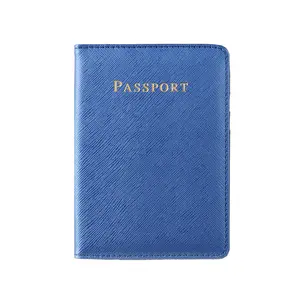 Slim Design Top Quality Pu Leather Book Cover Leather Passport Holder Cover Case