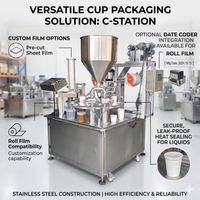 Machine de remplissage rotative automatique pour pots de yaourt, crème, pâte, confiture, avec trémie et équipement de scellage pour pots en plastique