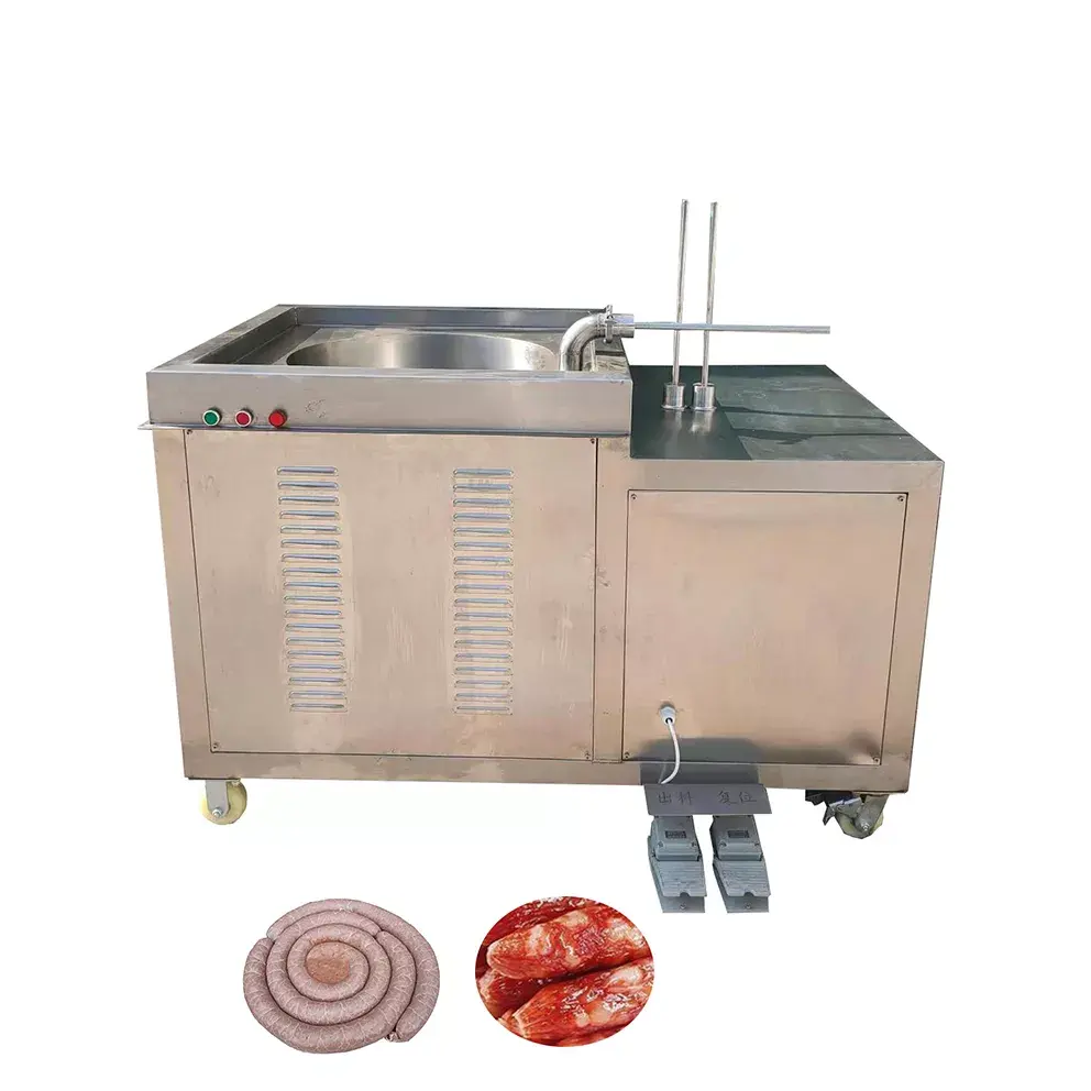 Máquina de llenado de salchichas comercial, máquina de relleno de salchichas, máquina de fabricación de salchichas