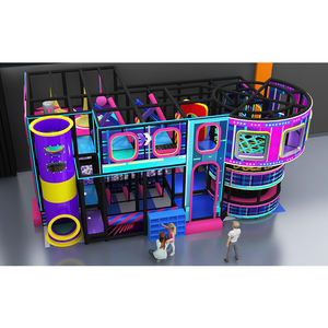 معدات مغامرات تسلق داخلية بطابع سايبربانك مع حوض كرات، صديقة للبيئة وقابلة للتخصيص في الحجم واللون - Product Image 2