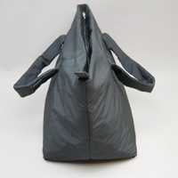 Sac fourre-tout en nylon noir grande capacité, léger, imperméable, sac à bandoulière de voyage, sac à main décontracté rembourré pour usage quotidien, gym, shopping
