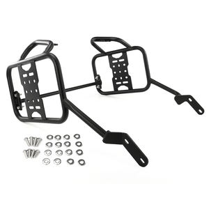 Waximoto Fit pour Moto Guzzi V <span class=keywords><strong>85</strong></span> <span class=keywords><strong>TT</strong></span> <span class=keywords><strong>Travel</strong></span> 2019-2023 Aftermarket Steel Side Saddlebag Bagages Cargo Case Rack Holder Bracket Bracket - Product Image 2