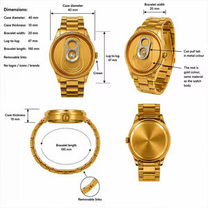Reloj de Pulsera de Cuarzo para Hombre con Diseño de Esfera de Lujo, Logotipo Personalizado Beer Thirty Time O'Clock, 50 Piezas, Fabricante OEM ODM - Product Image 3