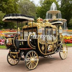 Carruaje de Caballos Romántico para Bodas, de 4 Ruedas, Fabricante Profesional, Carruaje Eléctrico, Vagoneta Real, Carro de Paseo Turístico - Product Image 3